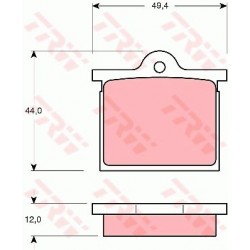 CITROEN GS, PASTIGLIE  FRENO POSTERIORE