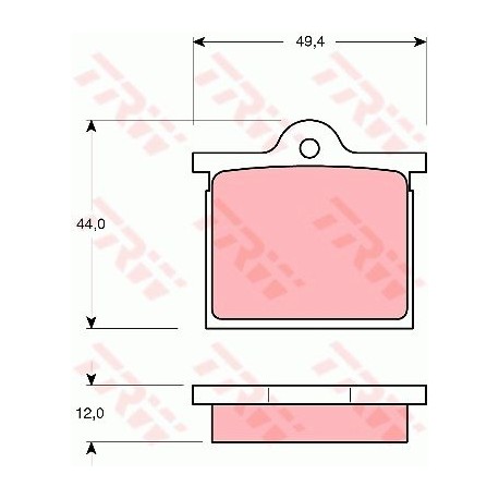 CITROEN GS, PASTIGLIE  FRENO POSTERIORE