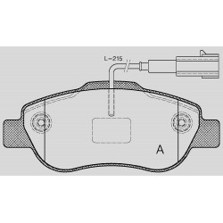 FIAT FORD PASTIGLIE FRENO ANT. FIAT PANDA II FIAT 500 1300 MJT FORD KA II