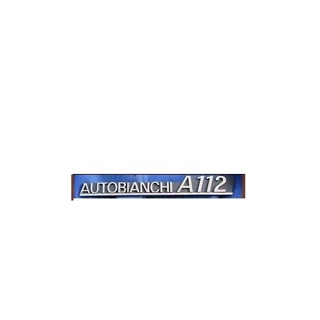 AUTOBIANCHI A112, FREGIO LOGO "AUTOBIANCHI A112 "NERO