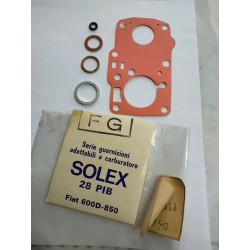 Fiat 600 D -  850 kit GUARNIZIONI CARBURATORE Solex 28 PIB