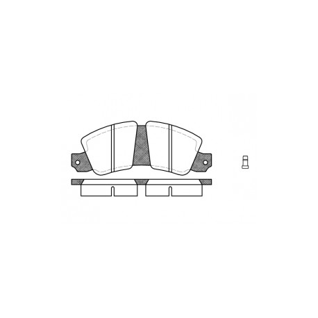 FIAT, PASTIGLIE FRENO ANTERIORI FIAT 130, E 130 COUPE'