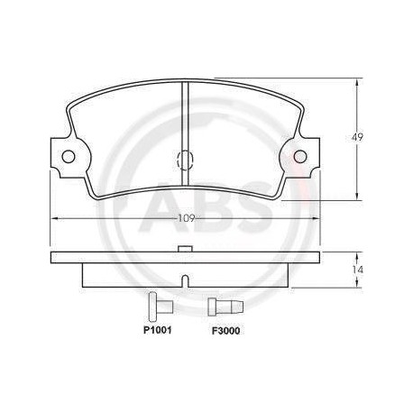 FIAT, PASTIGLIE FRENO POSTERIORI FIAT 130, E 130 COUPE'